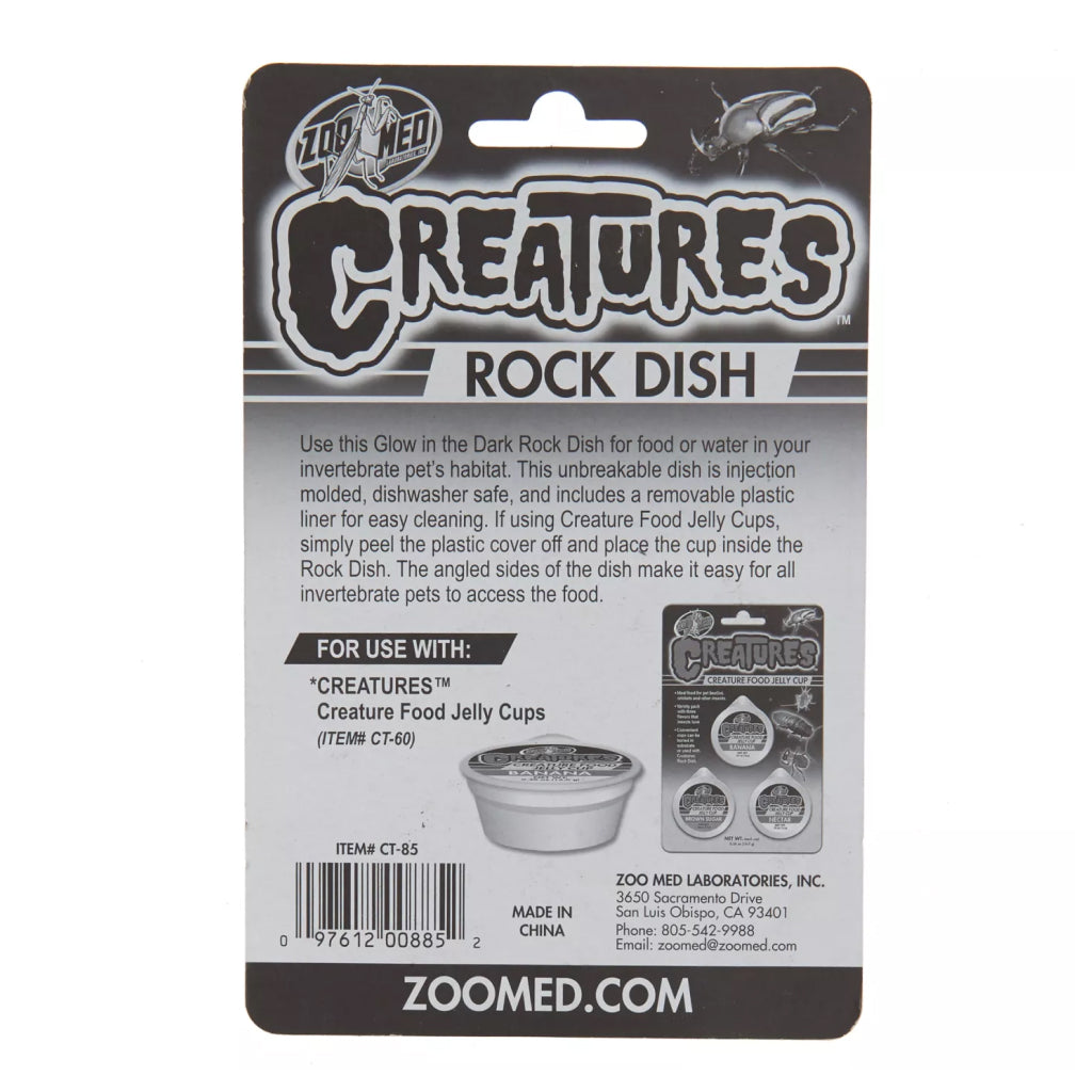 Zoo Med Creatures Rock Dish Glow in the Dark