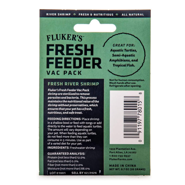 Fluker's Fresh Feeder Vac Pack Fresh River Shrimp (0.7 oz)