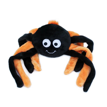 ZippyPaws Grunterz - Orange Spider Toy For Dog