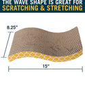 OurPets Cosmic The Wave Curved Scratcher For Cats