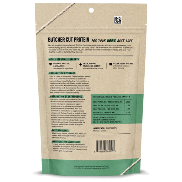 Vital Essentials Freeze-Dried Raw Minnows Treats For Dog