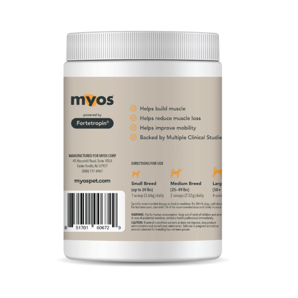 MYOS Canine Muscle Formula Vet Strength with BCAA