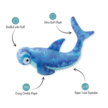 PetShop by Fringe Studio Nailed It Hammerhead Shark Plus Toy For Dog