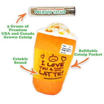 Meowijuana "Get Spooked" - Spiced Latte Fillable Catnip Toy For Cat