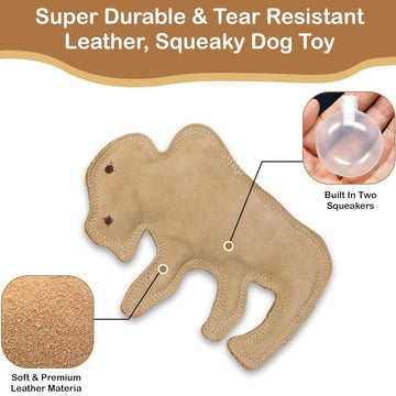 Ethical Dura-Fuse Leather Buffalo Toy For Dog (12")