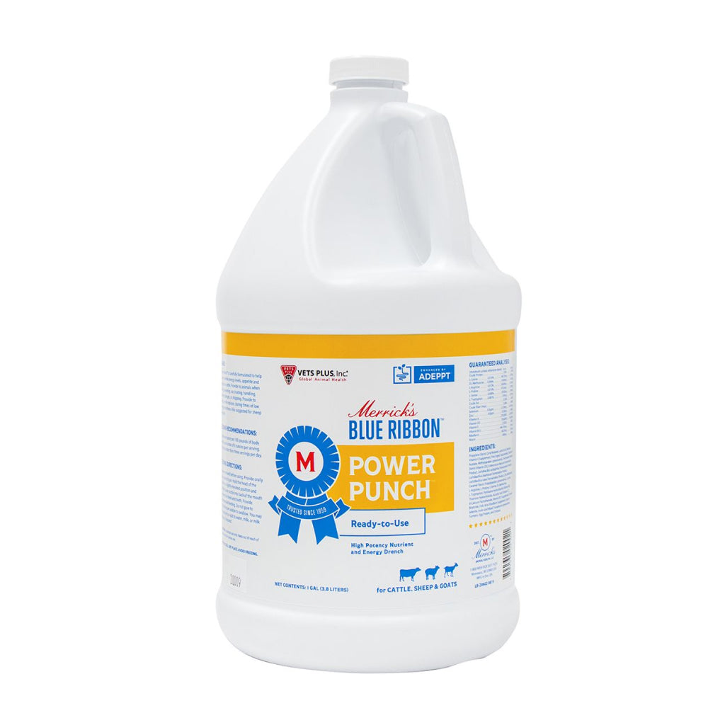 Merrick's Blue Ribbon Power Punch High Potency Nutrient & Energy Drench for Goats