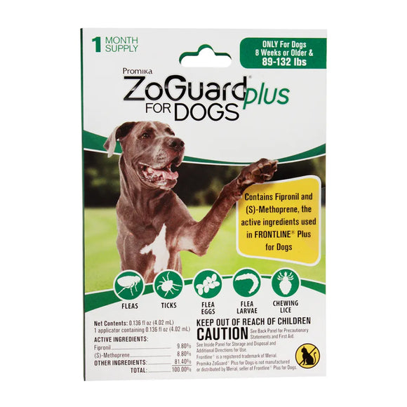 ZoGuard Plus Topical Flea & Tick Prevention for Dogs