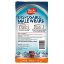 Simple Solution Disposable Male Dog Wraps for Large Dogs (12 pack)