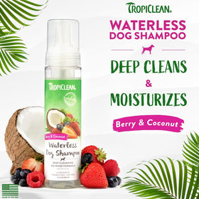 TropiClean Deep Cleansing Waterless Dog Shampoo (7.4oz)