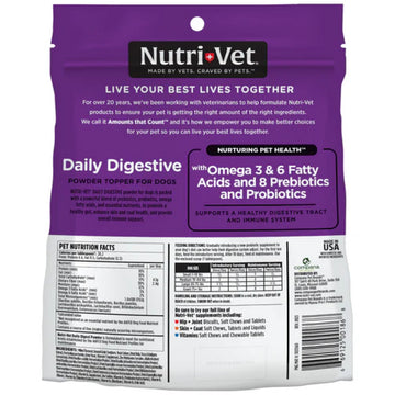 Nutri-Vet Daily Digestive Powder Topper Supplement For Dog (1.76 lb)