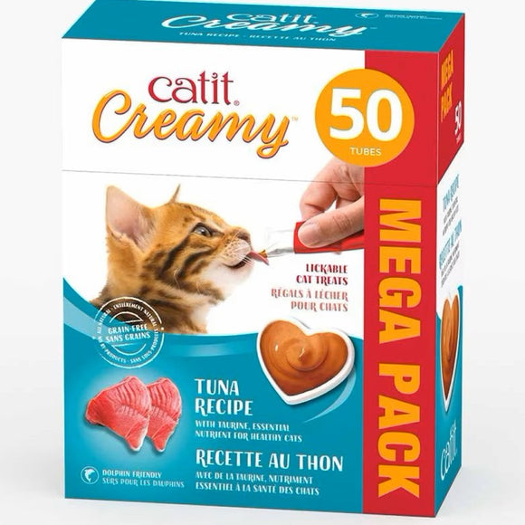 Catit Creamy Tuna Flavor Lickable Treats For Cat