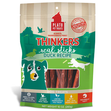 Plato Thinkes Real Duck Recipe Sticks Treats For Dogs