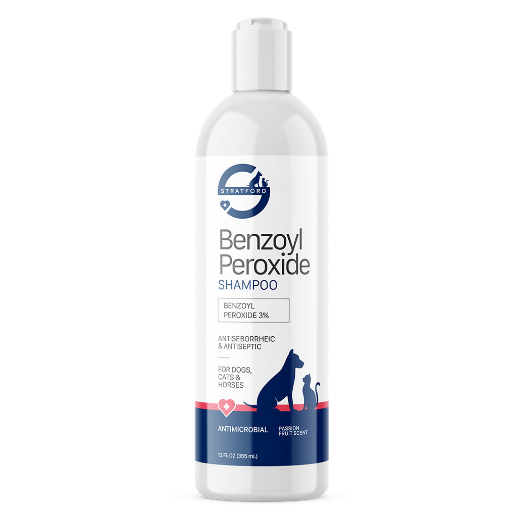 Stratford Benzoyl Peroxide 3% Antiseborrheic & Antiseptic Shampoo (12 oz)