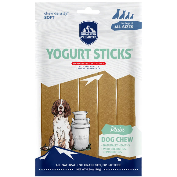 Himalayan Pet Supply Yogurt Sticks Plain Flavor Treats For Dog (4.8 oz)