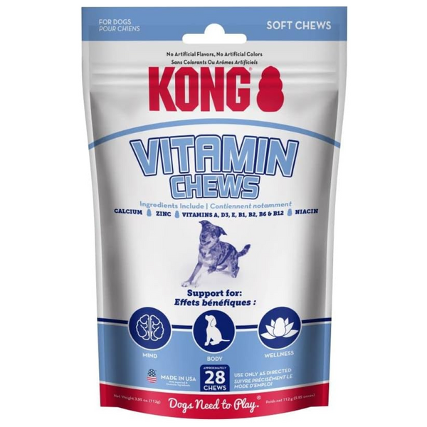 KONG Vitamin Soft & Chewy Treats For Dog (28 Pieces)