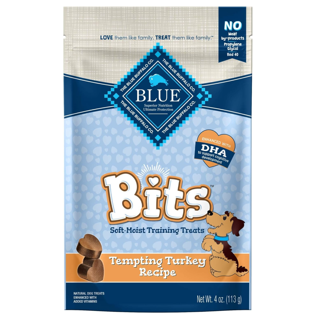 Blue Buffalo Blue Bits Soft Tempting Turkey Recipe Training Treats for Dogs (4 oz)