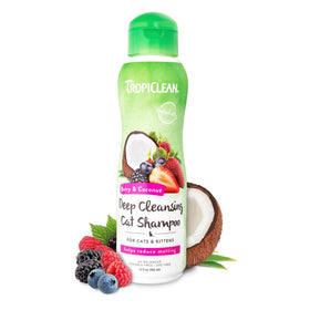 TropiClean Berry & Coconut Deep Cleansing Shampoo for Cats & Kittens (12oz)