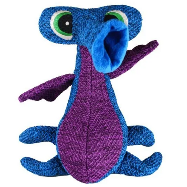 Kong Woozles Blue Squeaker Toy For Dog (Medium)