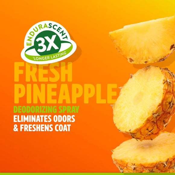 TropiClean EnduraScent Pineapple Deodorizing Pet Spray For Dog Cat (8 oz)