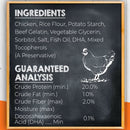 Canine Naturals Hide Free PUPPY Chicken Recipe Rolls Treats (2 Large Rolls) For Dog