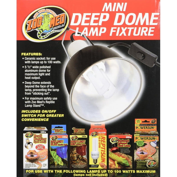 Zoo Med Mini Deep Dome Lamp Fixture