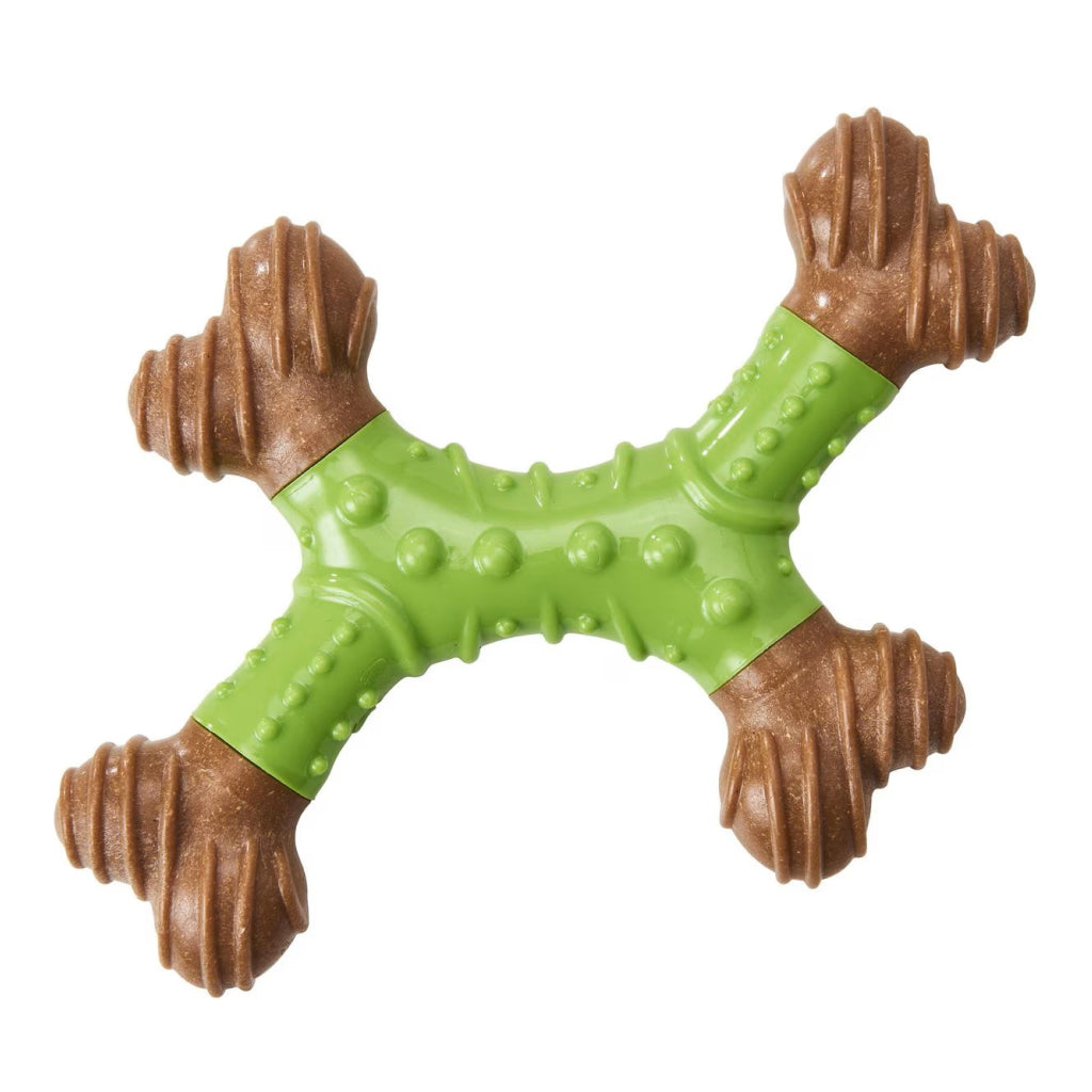 Ethical Bambone Dental X-Bone Apple Toy For Dog