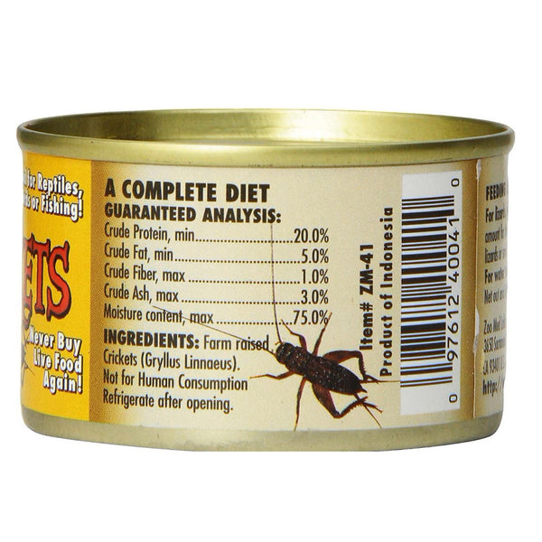 Zoo Med Can O' Crickets Reptile Food & Treat (1.2 oz)