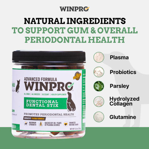 WINPRO Dog Functional Dental Stix (16 Stix)