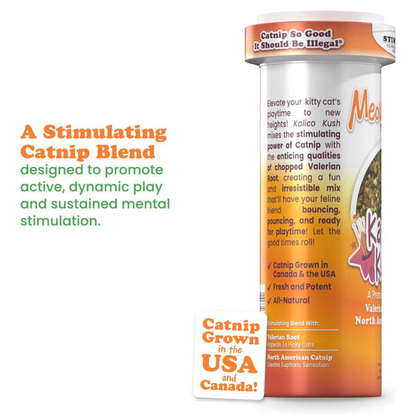 Meowijuana Kalico Kush Catnip & Valerian Root Blend Catnip (0.917 oz)