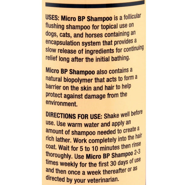 Vedco Micro BP Benzoyl Peroxide Shampoo For Dogs, Cats & Horses