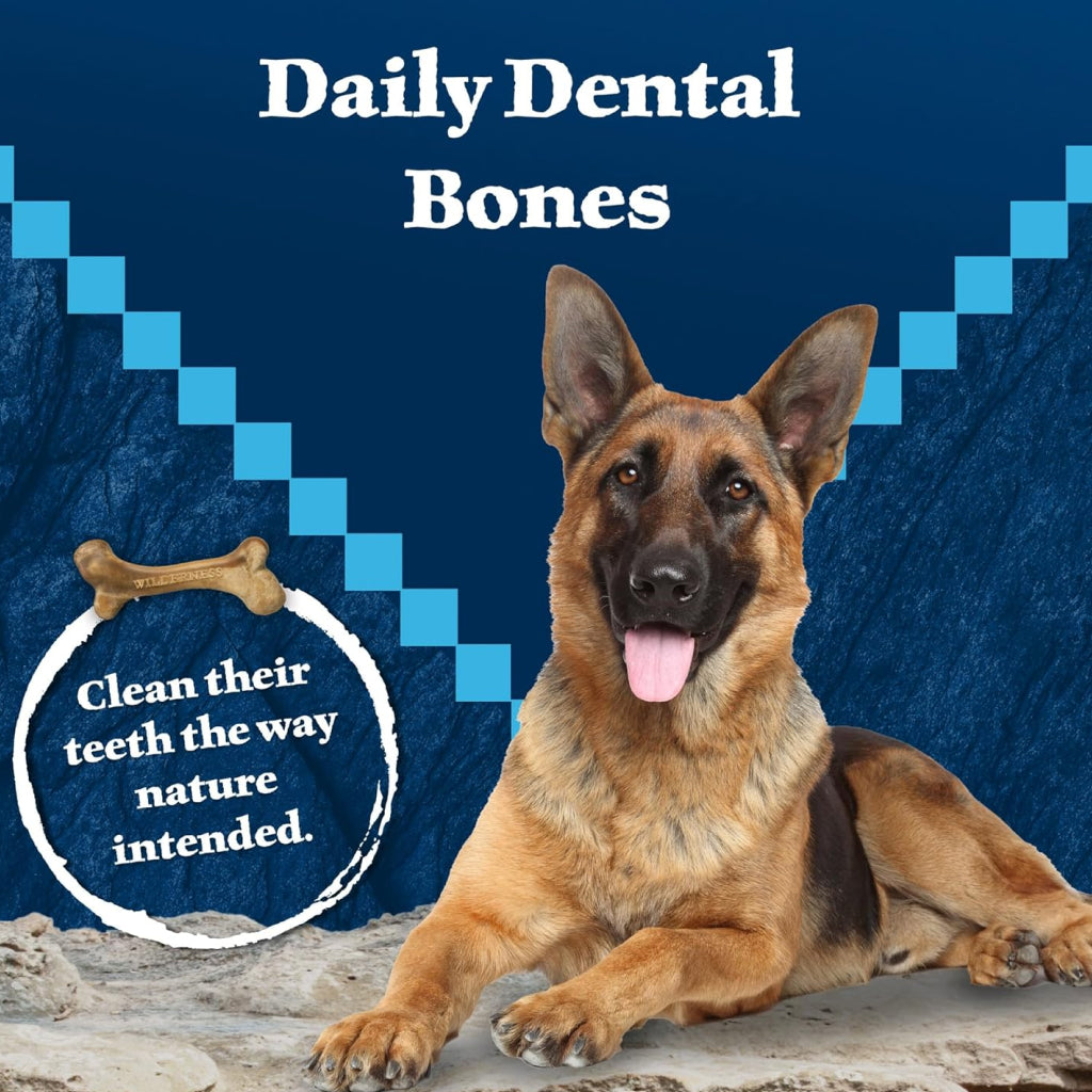 Blue Buffalo Wilderness Wild Bones Dental Treats For Large Dog (10 oz)