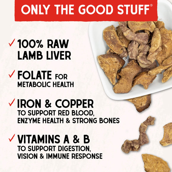 Stella & Chewy's Freeze-Dried Lamb Liver Treats For Dog (3 oz)
