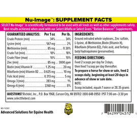 Nu-Image Coat, Mane & Tail Support for Horses (37.5 lb)