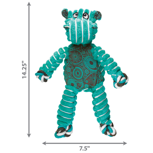 Kong Floppy Knots Hippo Dog Toy (medium/Large)