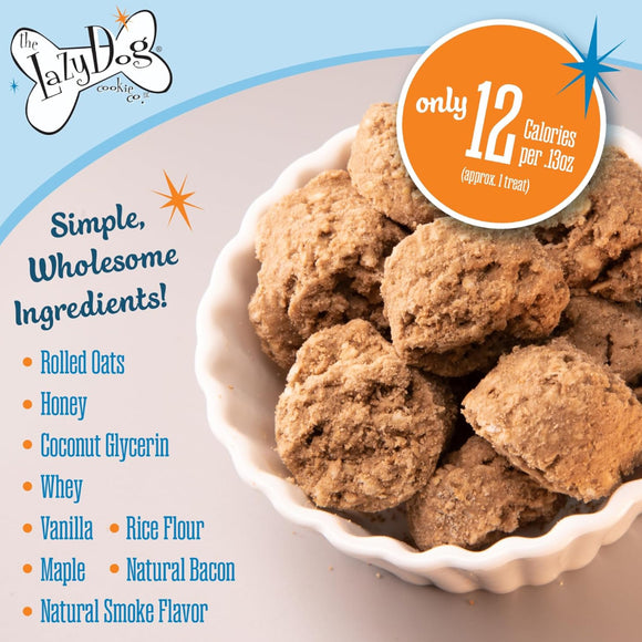 Lazy Dog Mutt Mallows Maple Bacon Kissies Treats For Dog (5 oz)