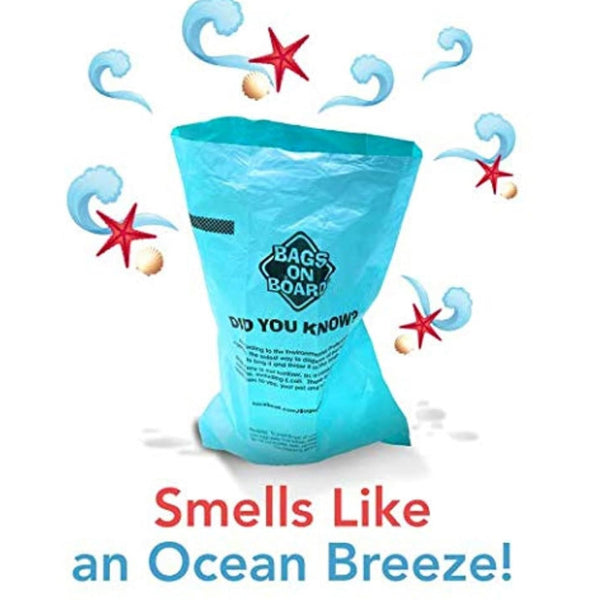 Bags on Board Waste Pick-up Scented Bags Refill (140 ct) Ocean Breeze Scent