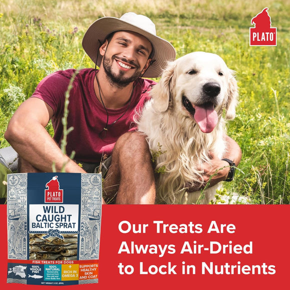 Plato Wild Caught Baltic Spray Treats For Dog (3 oz)