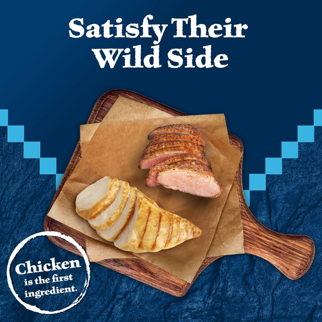 Blue Buffalo Wilderness Chicken & Duck Moist Treats For Cat (2 oz)