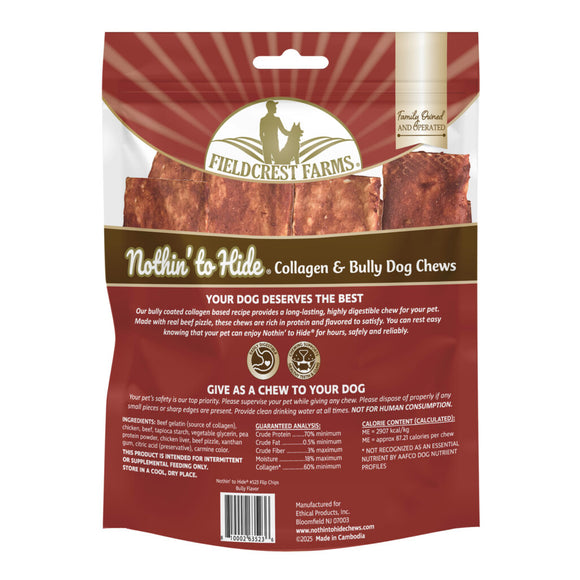 Fieldcrest Farms Nothin' to Hide Collagen & Bully Flip Chips Treats for Dog (8 pack)