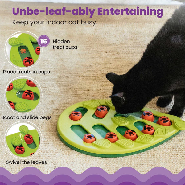 Outward Hound Nina Ottosson  Buggin' Out Puzzle & Play Interactive Treat Puzzle For Cat