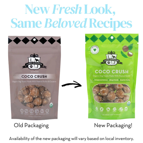 Lord Jameson Coco Crush Organic Coconut & Peanut Butter Soft & Chewy Treats For Dog  (6 oz)