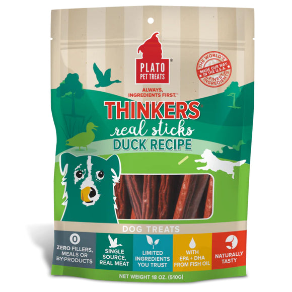 Plato Thinkes Real Duck Recipe Sticks Treats For Dogs