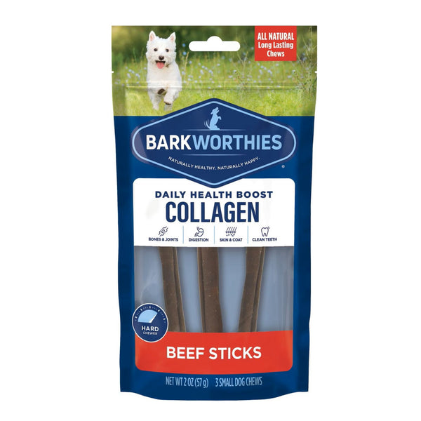 Barkworthies 95% Collagen Beef Stick For Dog