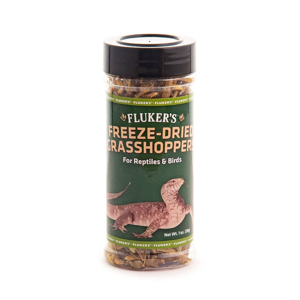 Fluker's Freeze-Dried Grasshoppers for Reptiles & Birds Treats (1 oz)