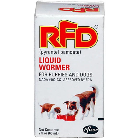 Zoetis RFD Wormer for dogs and puppies 2 oz bottle