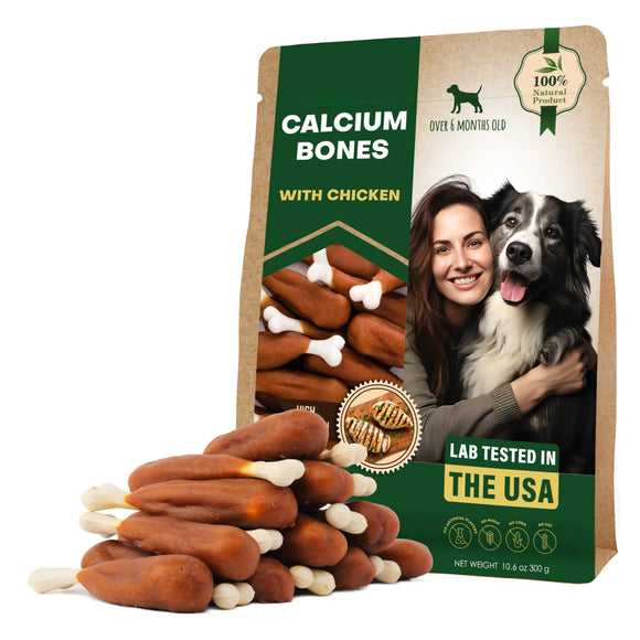 Beloved Pets Calcium Bones with Chicken Natural Chews For Dog (10.6 oz)