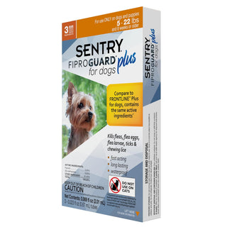 Sentry Fiproguard Plus Topical Flea & Tick Treatment for Dogs 4-22 lbs (3 doses)