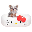 Squishmallows Plush Bolster Pet Bed -White Hello Kitty