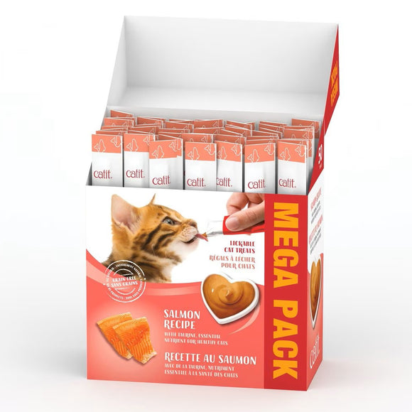Catit Creamy Salmon Flavor Lickable Treats For Cat