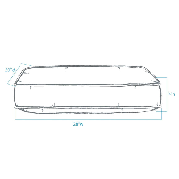 Pendleton National Park Pillow Bed with Removable Cover (Crater Lake) For Dog